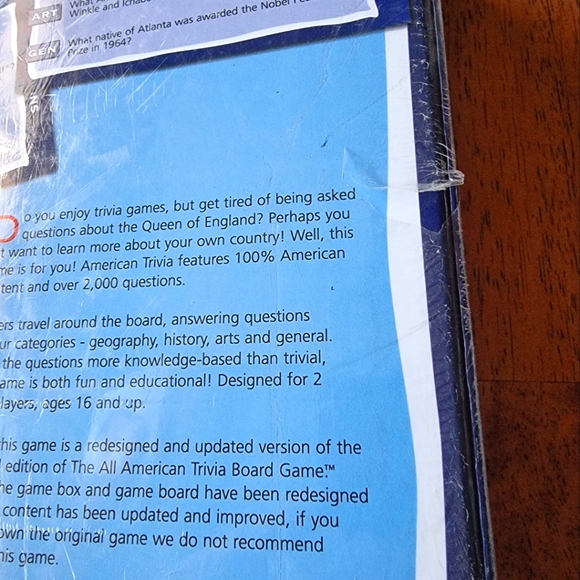 American Trivia Board Game US Geography History Arts Cards Family NEW - Picture 7 of 7